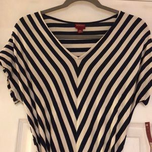 Merona Belted Chevron Dress NWT